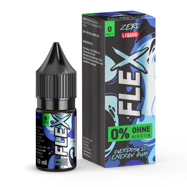 FLEX Overdosed E-Liquid Serie 10ml Energy Gum