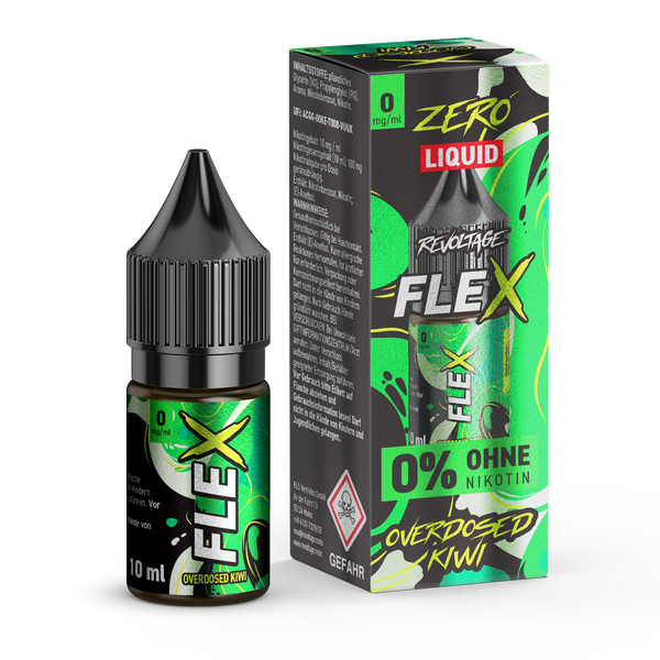 FLEX Overdosed E-Liquid Serie 10ml Kiwi